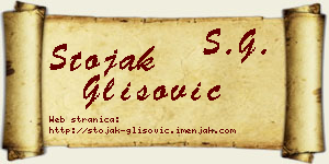 Stojak Glišović vizit kartica